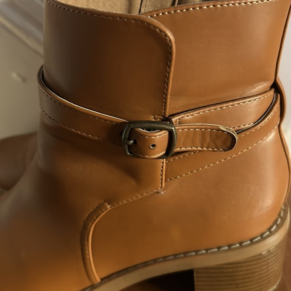 Ann Taylor Loft Riding Booties Wild Ginger Sz 9 - Picture 4 of 9